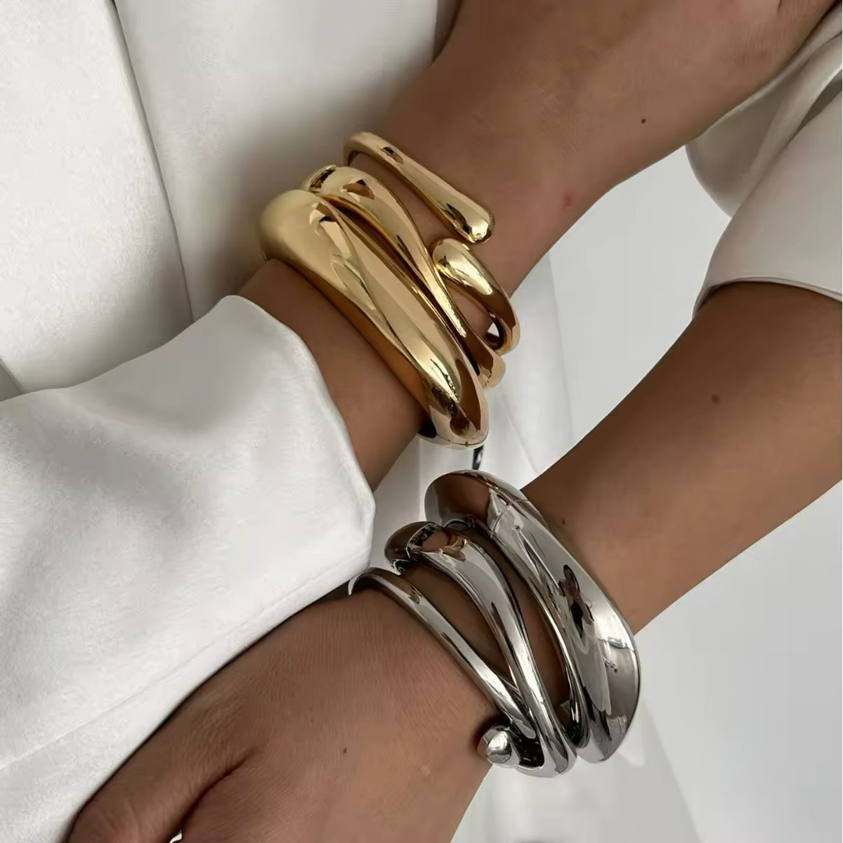 BRACELET GOUTTE D’EAU EN ACIER INOXYDABLE